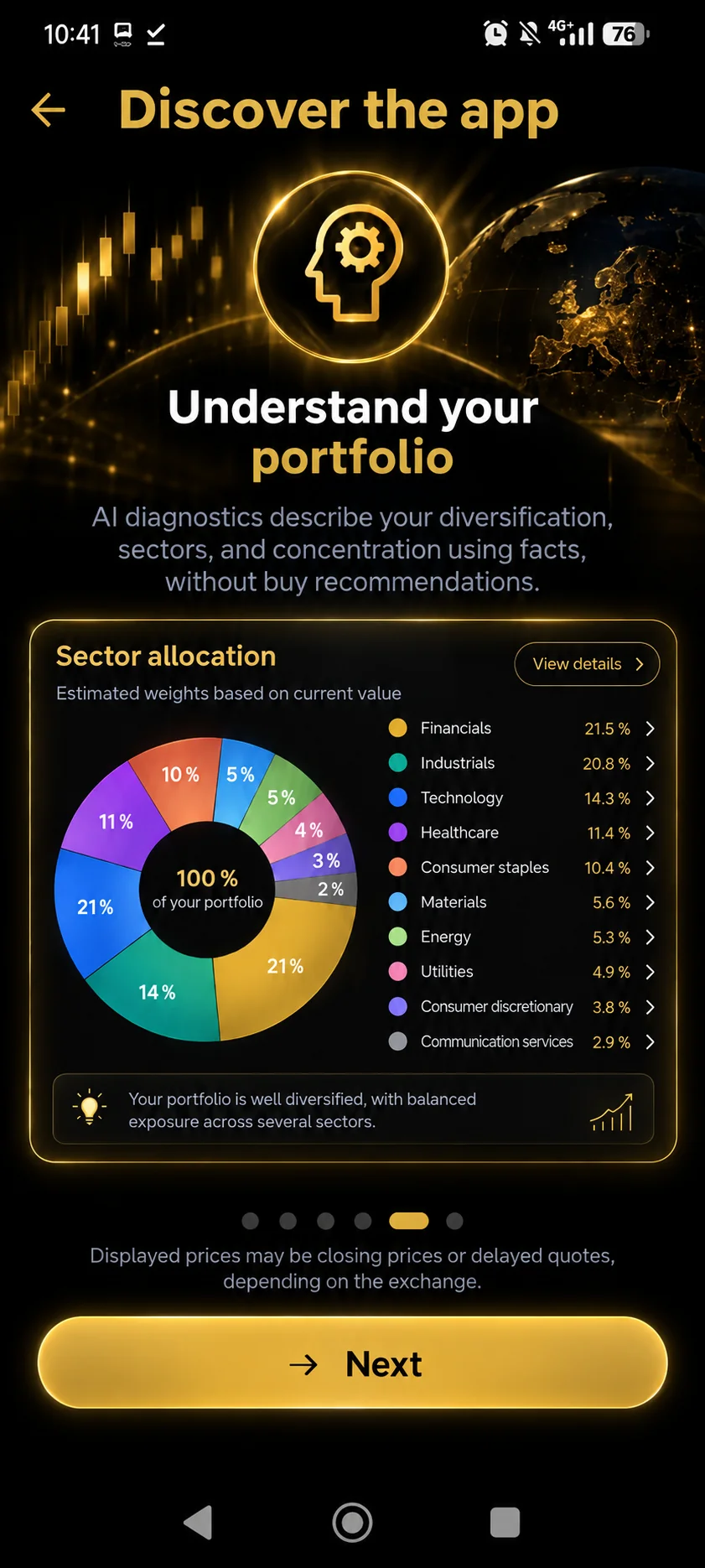 Portfolio allocation diagnosis