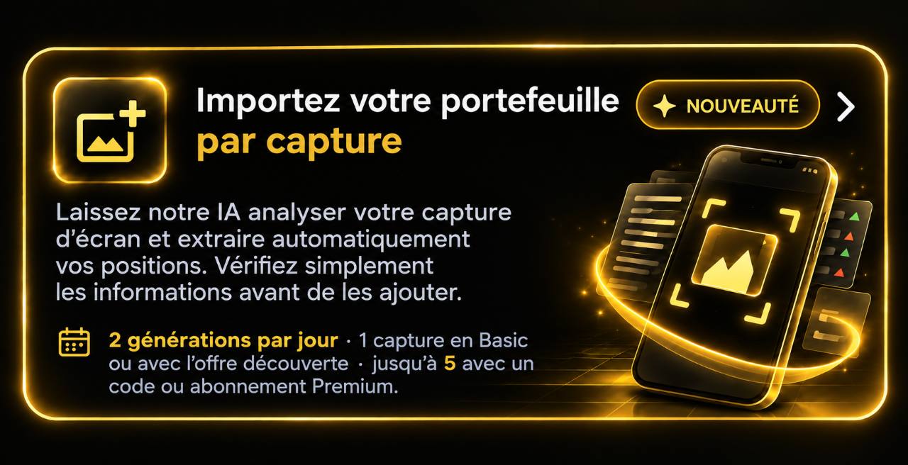Import de portefeuille par capture d'écran